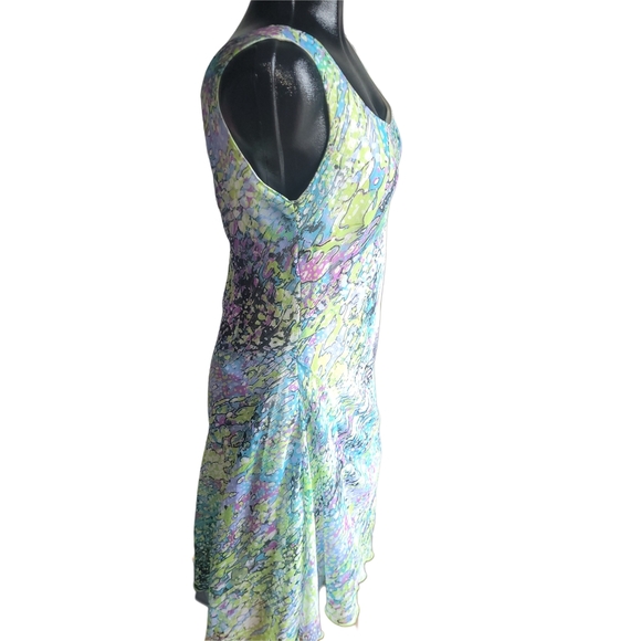 Jessica Colorful Patterned Sleeveless Dress 12P - Picture 3 of 6